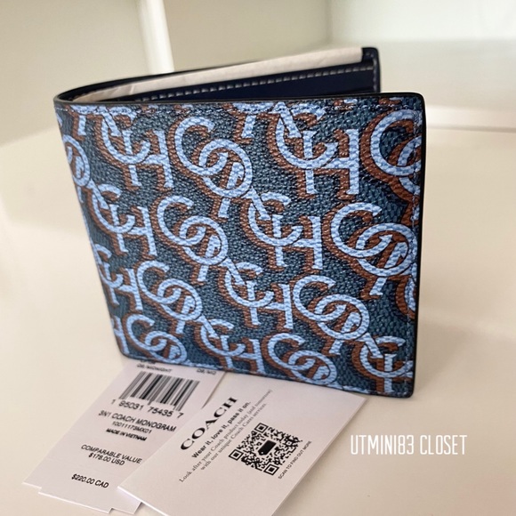 Coach Other - 💯NEW🕶Coach Men Bifold wallet/signature🆕